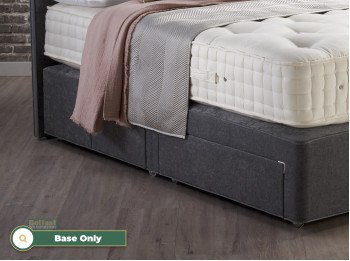 Open coil sprung firm edge divan